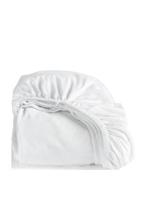 jersey hoeslaken - wit (35 cm hoog)