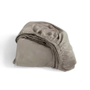 jersey hoeslaken - taupe (35 cm hoog)