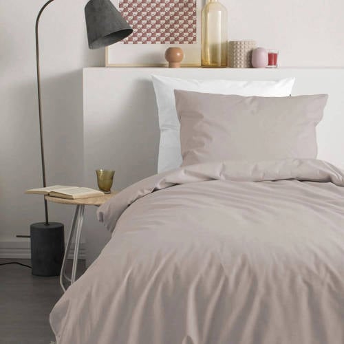Cinderella flanellen dekbedovertrek lits-jumeaux (240x220 cm) taupe/roze afbeelding