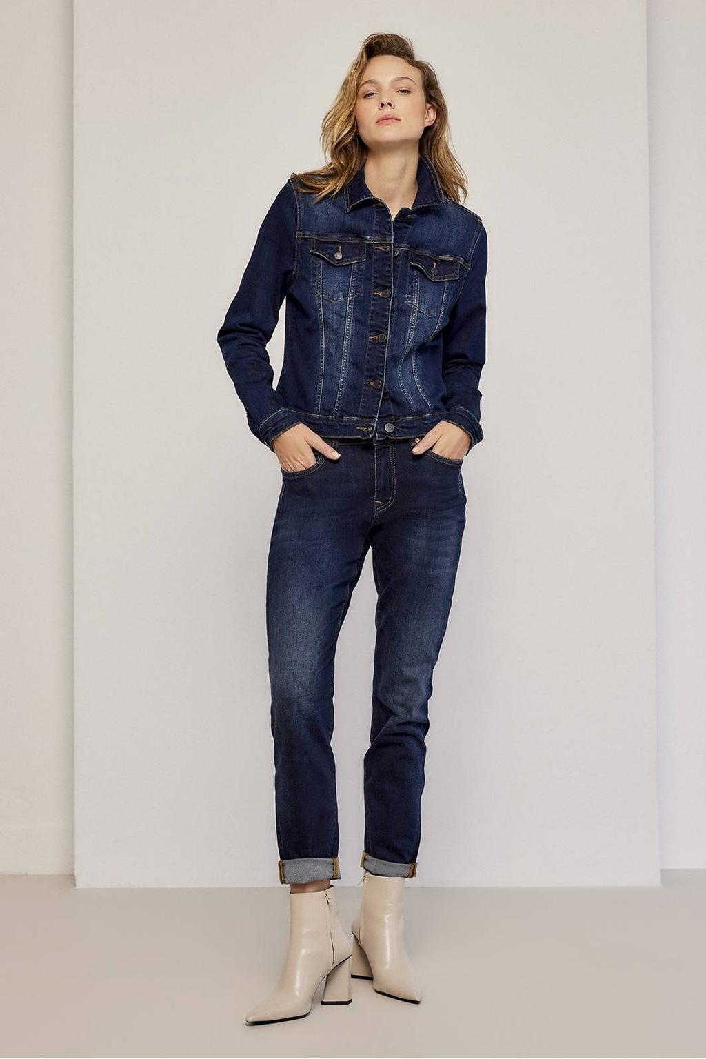 Summum tapered fit jeans Venus-5125 dark blue denim