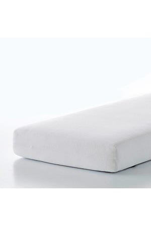 katoenen molton hoeslaken (tot 25 cm matras) wit