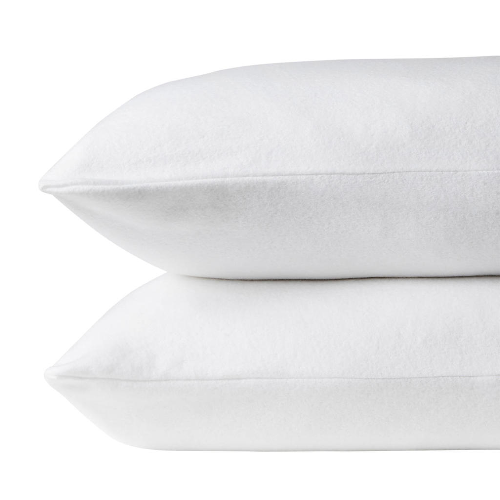 NOUS Living kussensloop molton wit (set van 2) (40x60 cm)