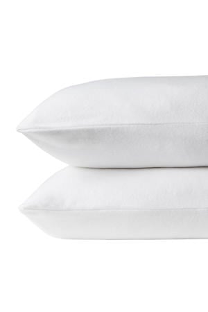 kussensloop molton wit (set van 2) (40x60 cm)
