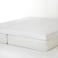NOUS Living katoenen molton topper (tot 15 cm) - wit