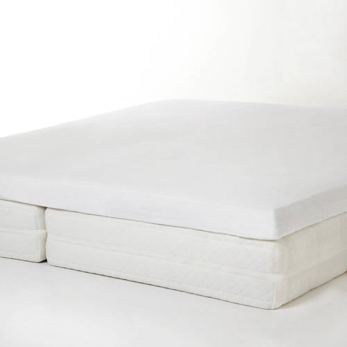 NOUS Living katoenen molton topmatras (tot 15 cm matras) wit afbeelding