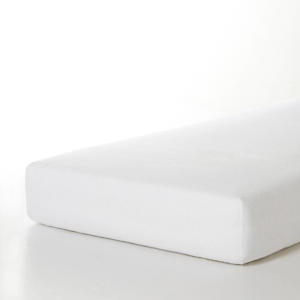 katoenen molton hoeslaken (tot 25 cm matras) wit
