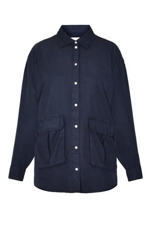 blouse OPA-SH donkerblauw