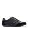 BOSS Saturn leren sneakers zwart