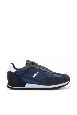 Parkour-L Runn NY N leren sneakers donkerblauw