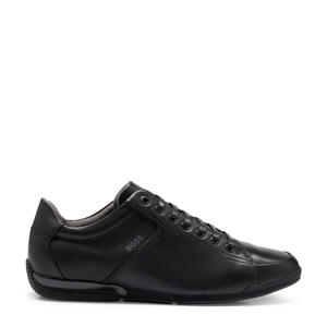 Saturn leren sneakers zwart