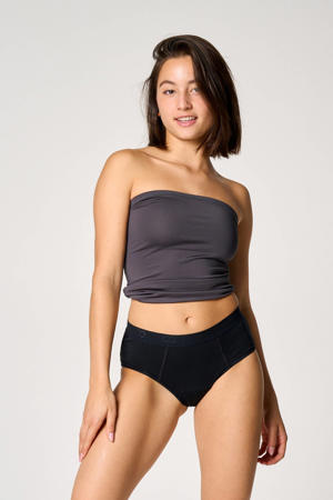 sterk absorberende hipster menstruatieslip zwart