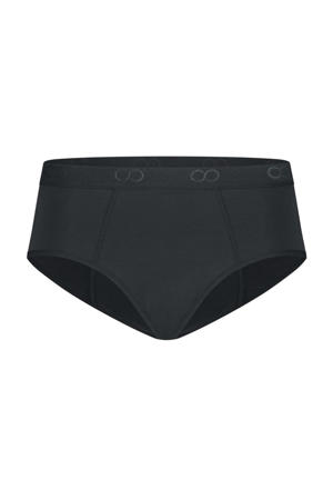 sterk absorberende hipster menstruatieslip zwart