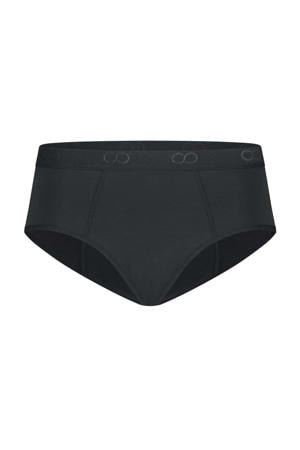 sterk absorberende hipster menstruatieslip zwart