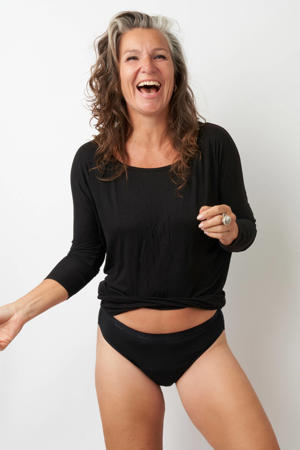 menstruatieslip medium zwart