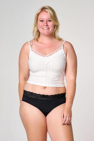 sterk absorberende menstruatieslip zwart