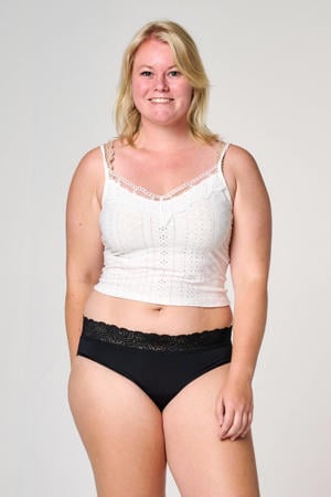 sterk absorberende menstruatieslip zwart