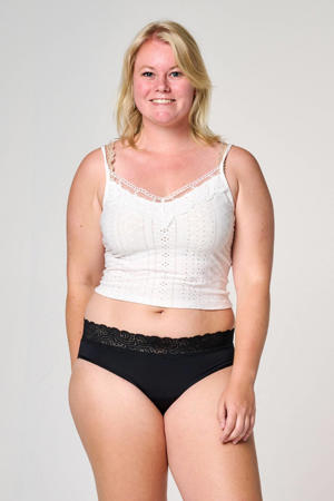 sterk absorberende menstruatieslip zwart