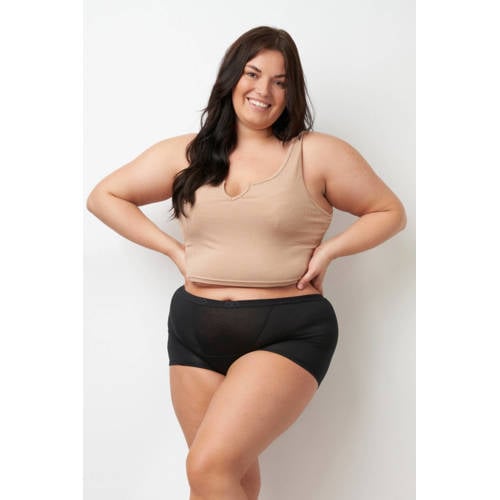 Moodies Undies boyshort menstruatieslip medium/heavy zwart afbeelding