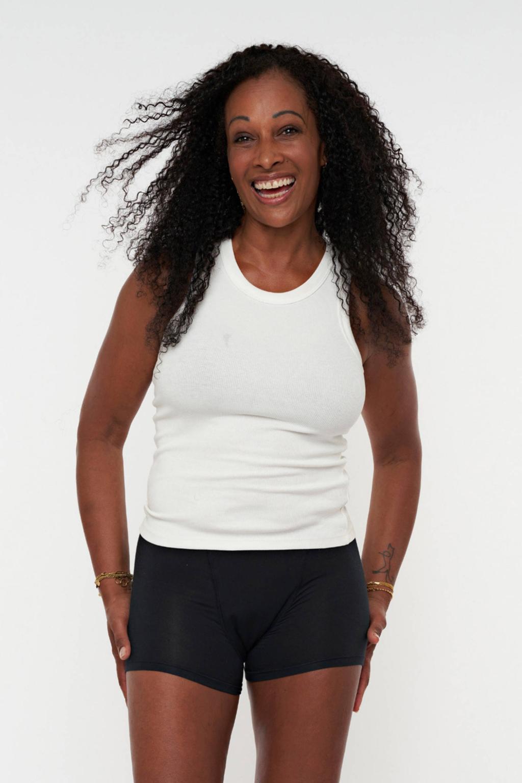 Moodies Undies extra sterk absorberende boyshort menstruatieslip zwart
