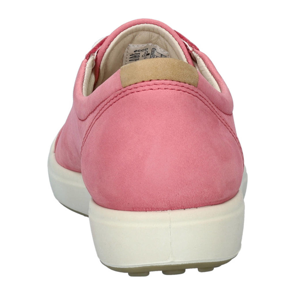 Ecco Soft 7 leren sneakers fuchsia | wehkamp