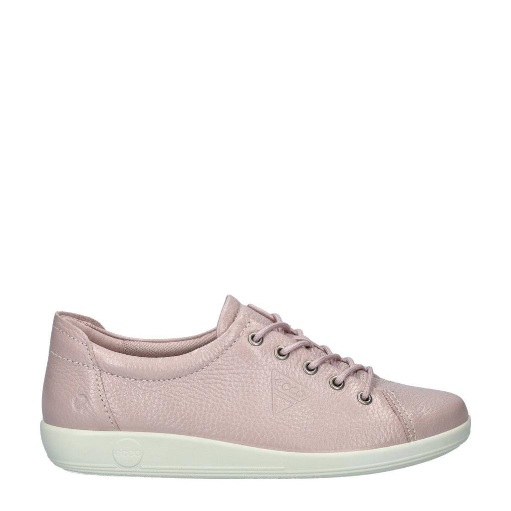 Ecco leren veterschoenen lila