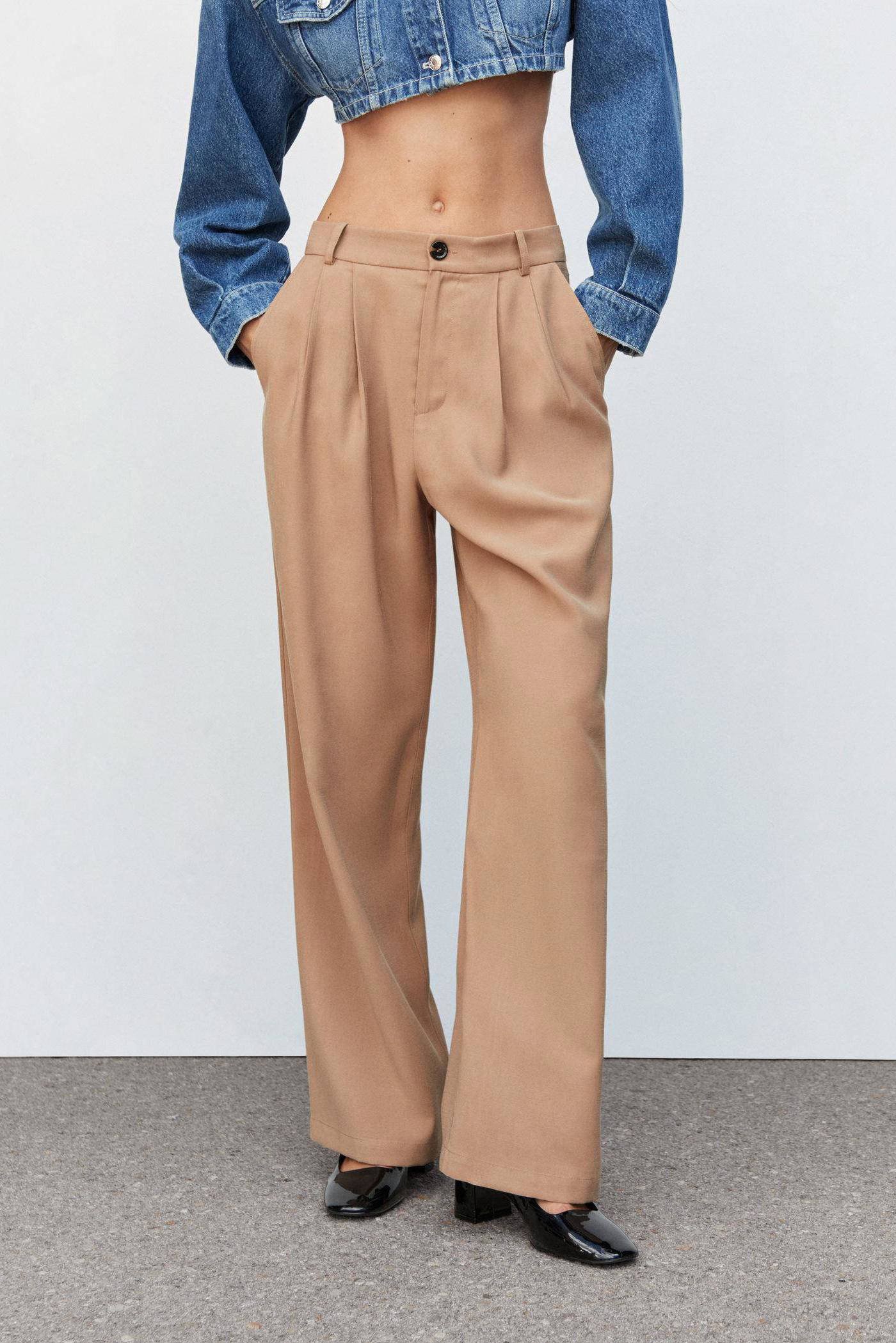 Mango best sale pantalon beige