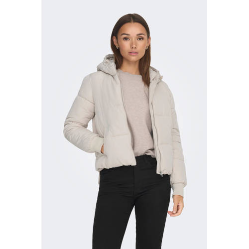 JDY gewatteerde jas JDYNEWERICA beige afbeelding