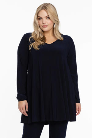 tuniek DOLCE van travelstof donkerblauw