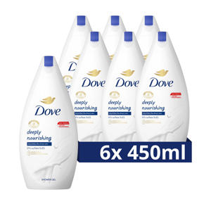 Wehkamp Dove Deeply Nourishing douchegel - 6 x 450 ml aanbieding