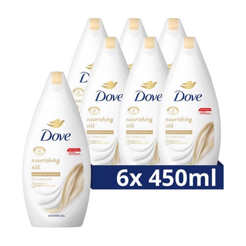 Dove Nourishing Silk douchegel - 6 x 450 ml