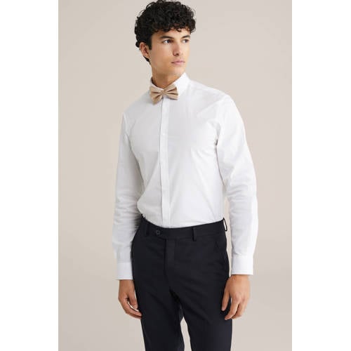 WE Fashion vlinderdas beige afbeelding