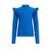 WE Fundamentals longsleeve met ruches blauw