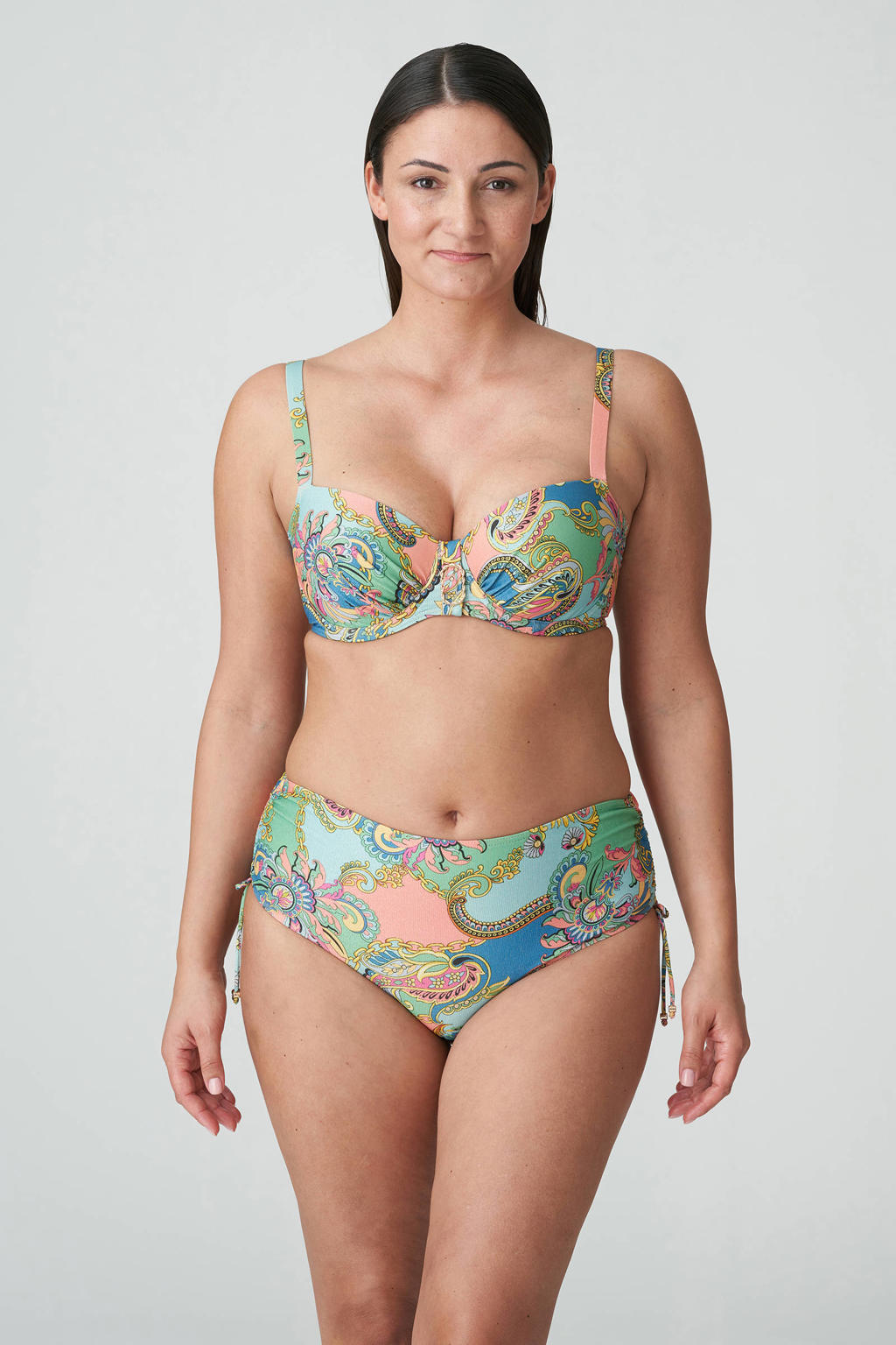 PrimaDonna bikinibroekje Celaya groen/roze/blauw