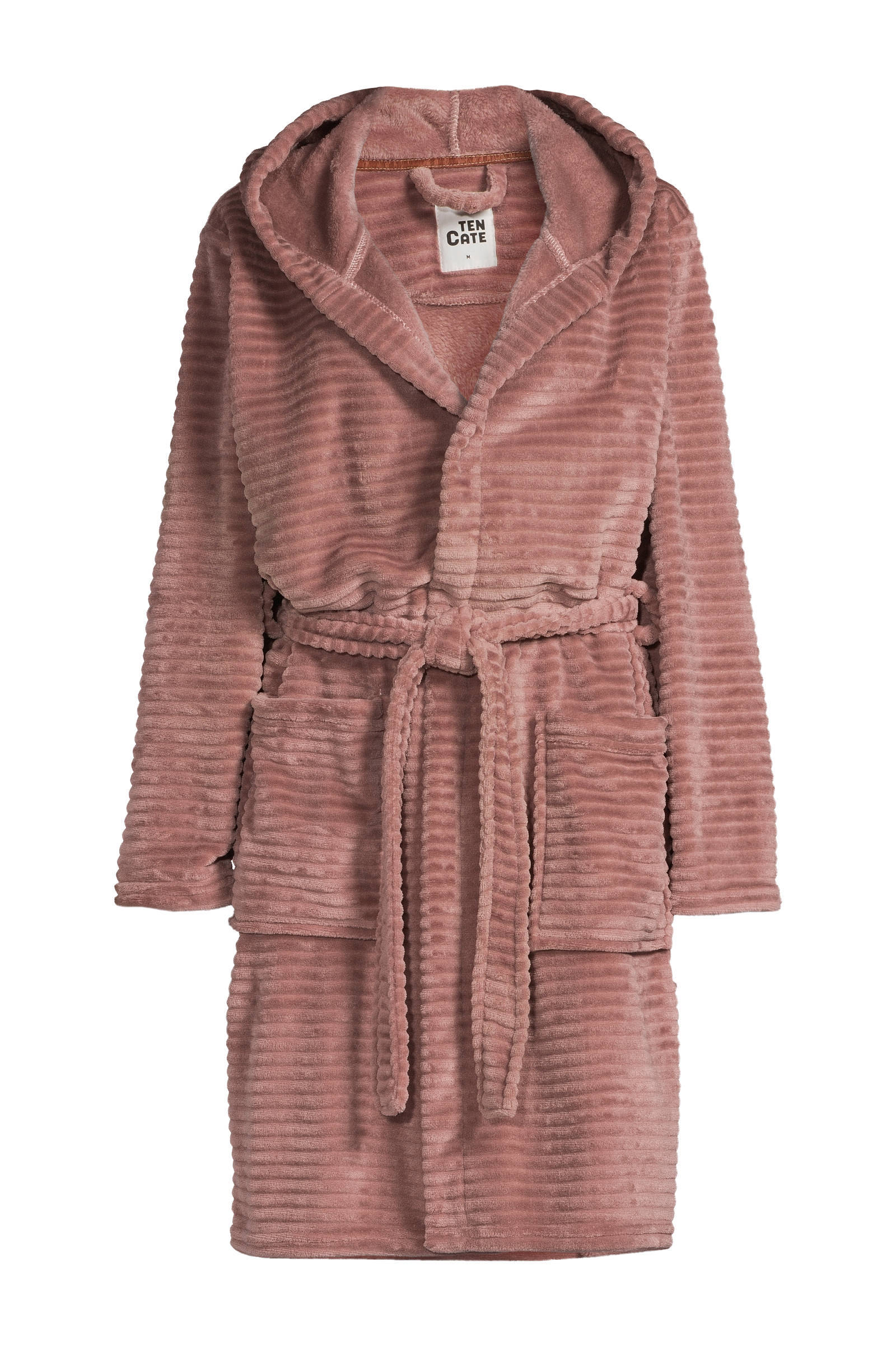 Ten Cate Fleece Badjas Met Capuchon Taupe | Wehkamp