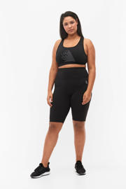 thumbnail: ACTIVE By Zizzi Plus Size fiets short Sus zwart