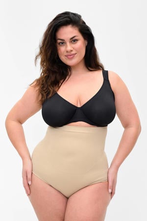 high waist corrigerende slip lichtbeige