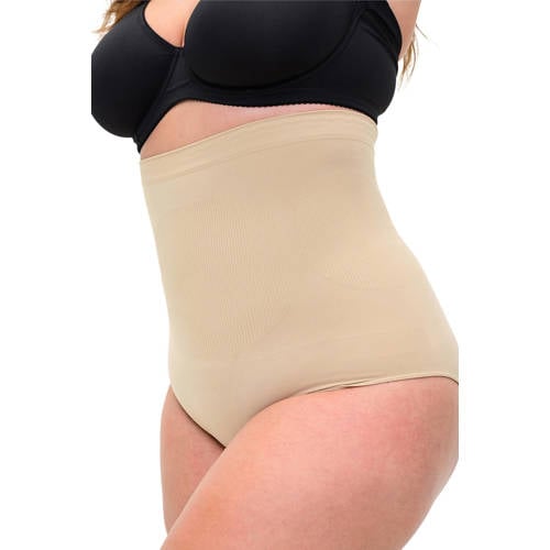 Zizzi high waist corrigerende slip lichtbeige afbeelding