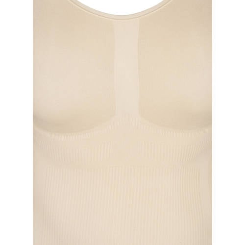 Zizzi corrigerend hemd lichtbeige afbeelding
