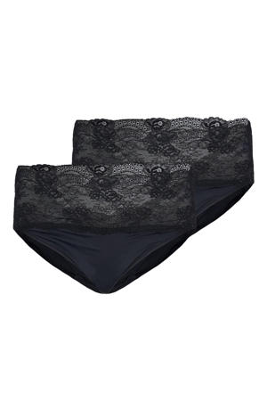 slip LCARA (set van 2) zwart
