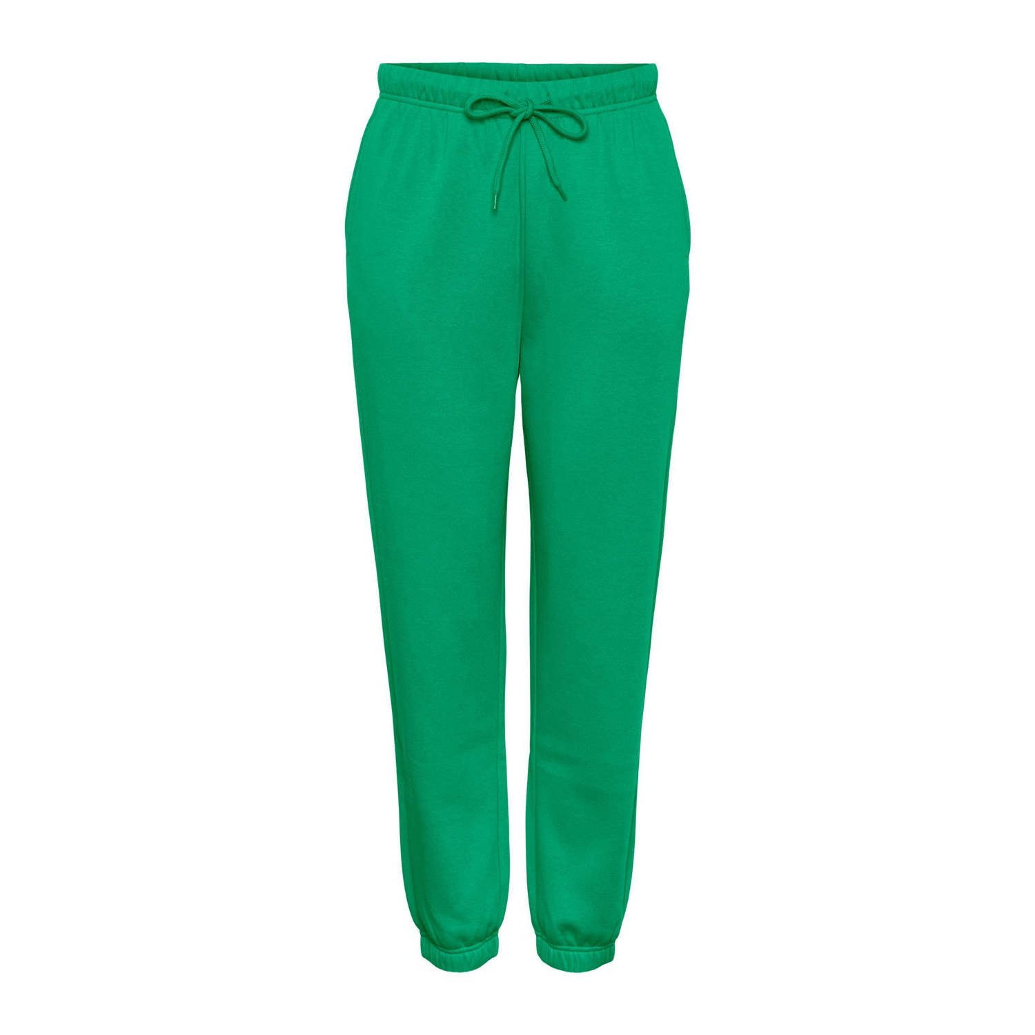 PIECES high waist regular fit sweatpants PCCHILLI groen