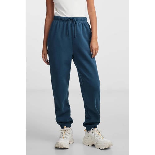 PIECES high waist regular fit sweatpants PCCHILLI jeansblauw afbeelding
