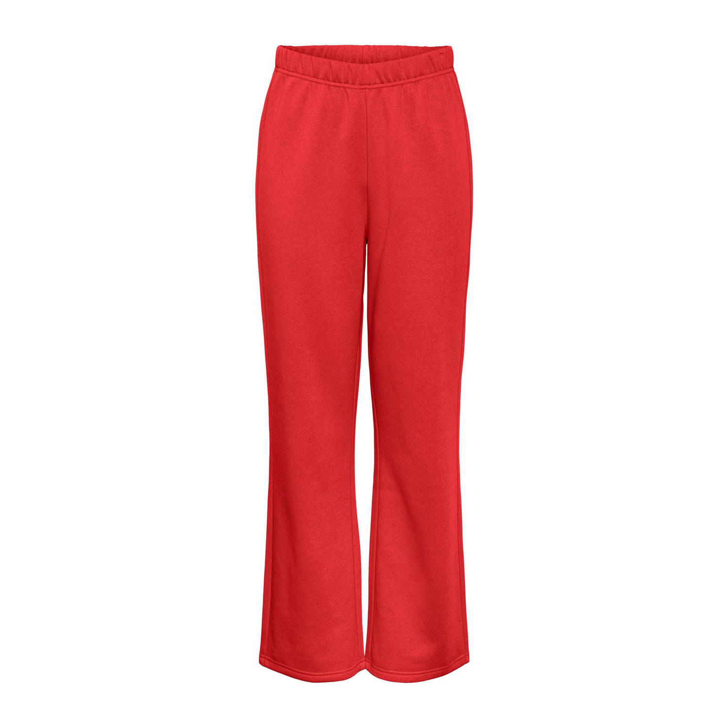 PIECES high waist sweatpants PCCHILLI rood