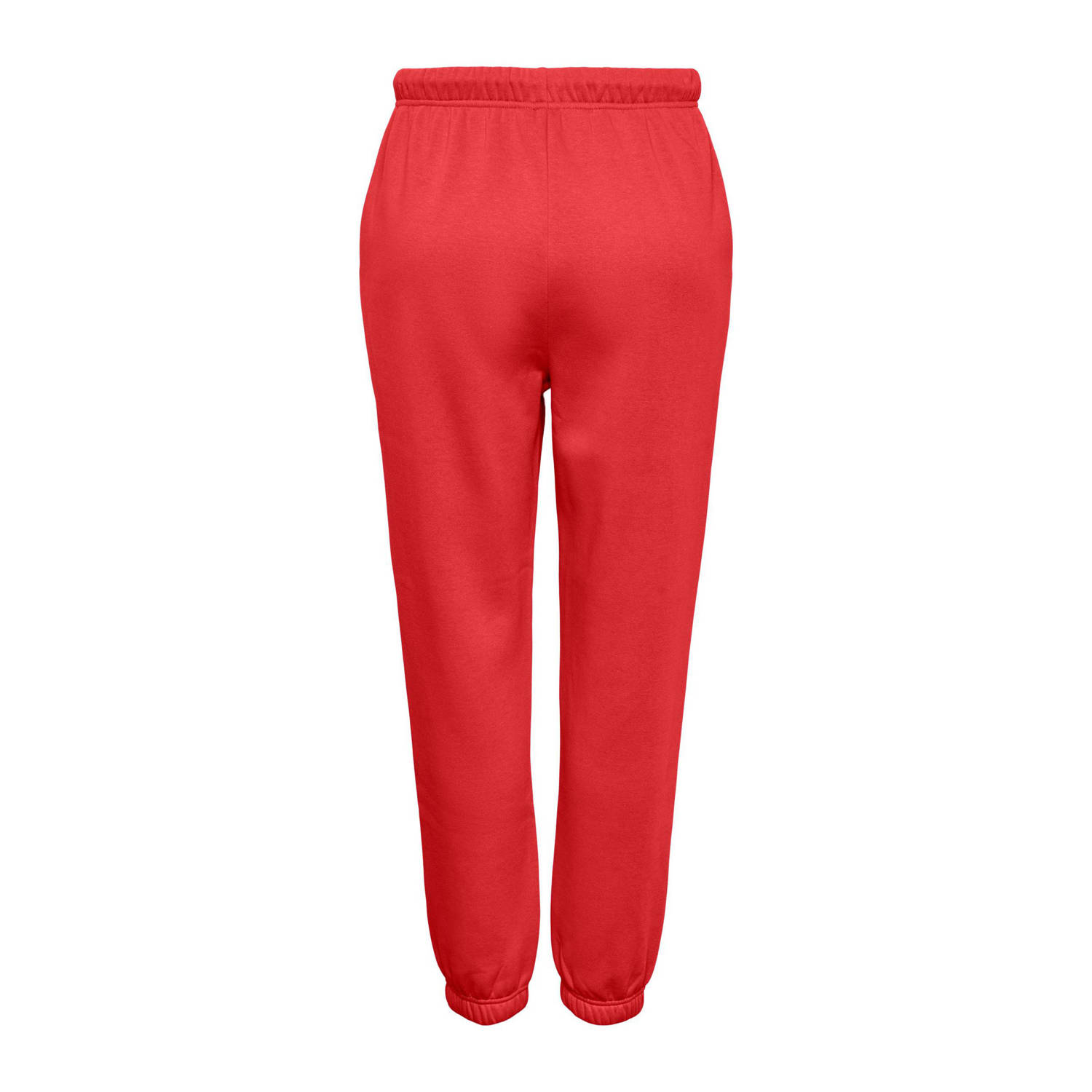 PIECES high waist regular fit sweatpants PCCHILLI rood