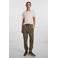 PIECES high waist regular fit sweatpants PCCHILLI olijfgroen