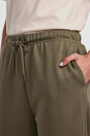 thumbnail: PIECES high waist regular fit sweatpants PCCHILLI olijfgroen