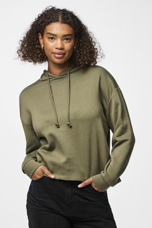 hoodie PCCHILLI olijfgroen