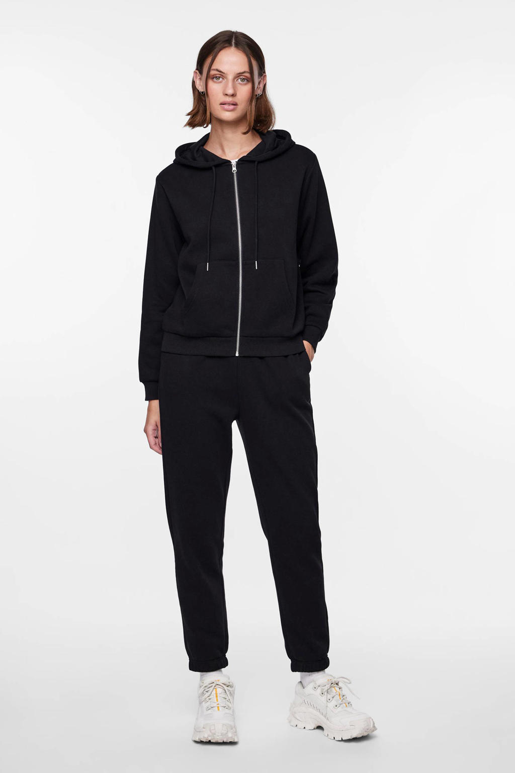 PIECES sweatvest PCCHILLI zwart