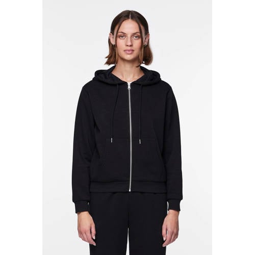 PIECES sweatvest PCCHILLI zwart afbeelding