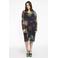 YOEK jurk met all over print zwart