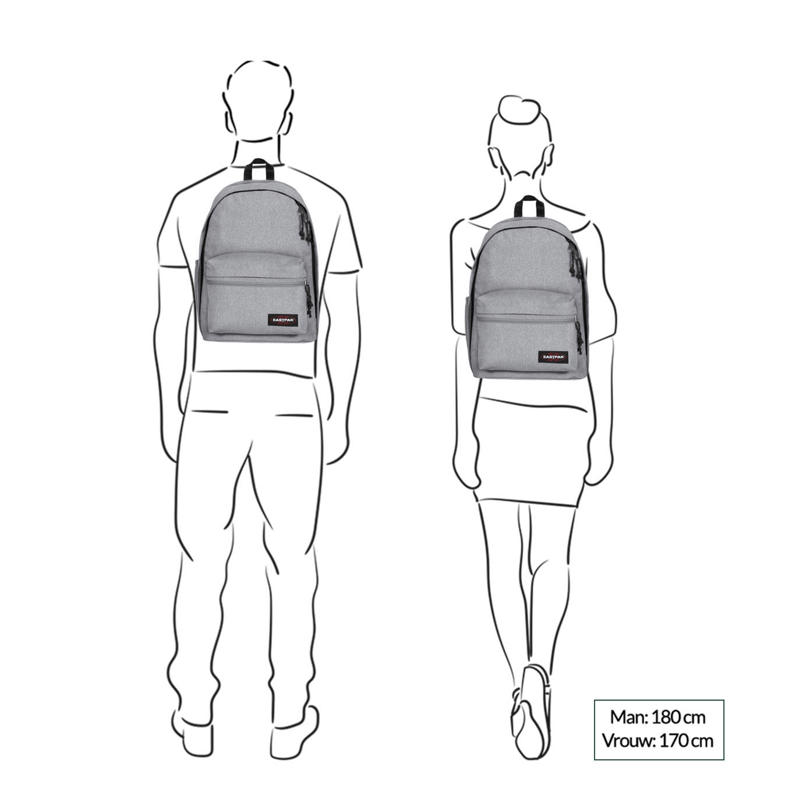 Eastpak Back To Work Sunday Grey | Lommers Lederwaren